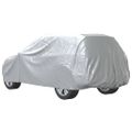 vidaXL Plachta na auto pre SUV s popruhmi plná strieborná XL