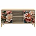 vidaXL TV skrinka BORNE 102 x 33 x 50 cm Sonoma Kompozitné drevo