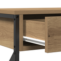 vidaXL Konzolový stôl dub artisan 100 x 28 x 75 cm
