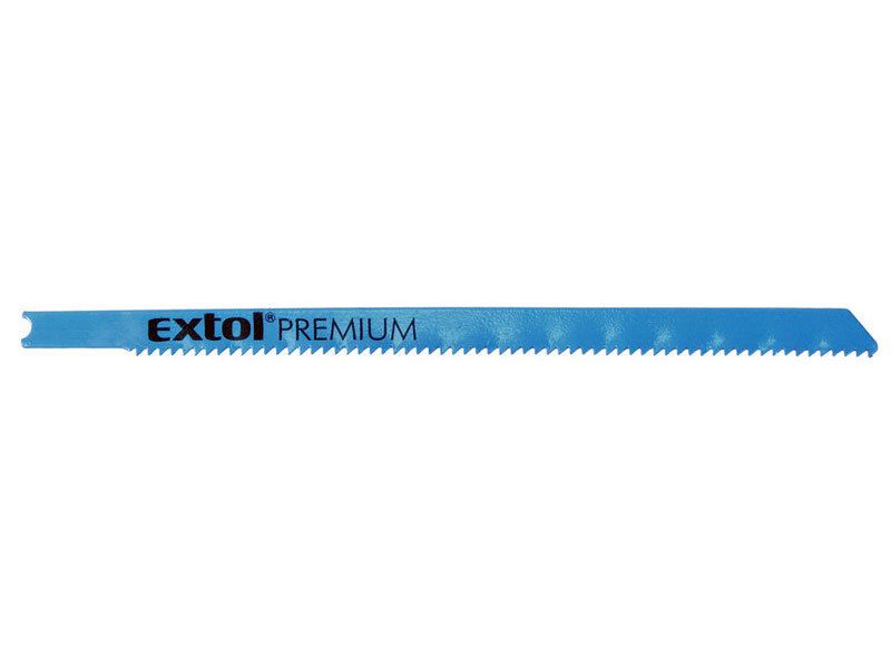Písky na priamozubú pílu 5 ks, 106x1,8 mm, zachytávacie zariadenie UNIVERSAL, Bi-metal EXTOL-PREMIUM