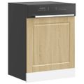vidaXL Panel umývačky riadu Porto dub sonoma 60x1,5x57 cm kompozitné drevo