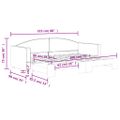 vidaXL Denná posteľ s rozkladacou posteľou krémová 80x200 cm látka