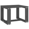 vidaXL Záhradný príručný stolík sivý 40x38x28,5 cm masívna borovica