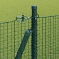 vidaXL Zvarené drôtené pletivo s betónovým základom 10 x 1,4 m Zelená