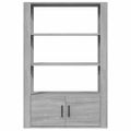 vidaXL Komoda sivý dub sonoma 80x30x119,5 cm spracované drevo