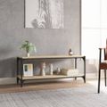 vidaXL TV skrinka dub sonoma 100x33x41 cm spracované drevo a oceľ