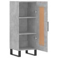 vidaXL Komoda betónovo sivá 34,5x34x90 cm spracované drevo