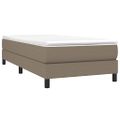 vidaXL Posteľný rám s boxspringom Taupe 90x190 cm Látka