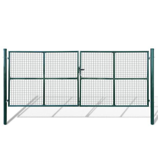 vidaXL Pletená záhradná brána 400x150 cm