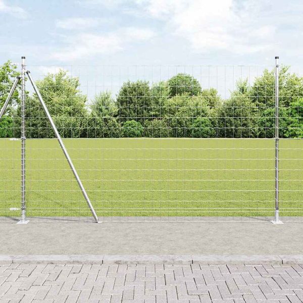 vidaXL Zvarené drôtené pletivo s betónovým základom 10 x 1,4 m (Š x V)