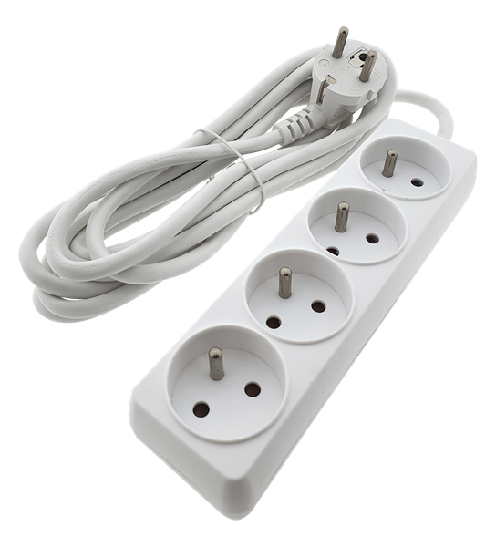 Predlžovací prívod 4 zásuvky, 3m, TR 708 F