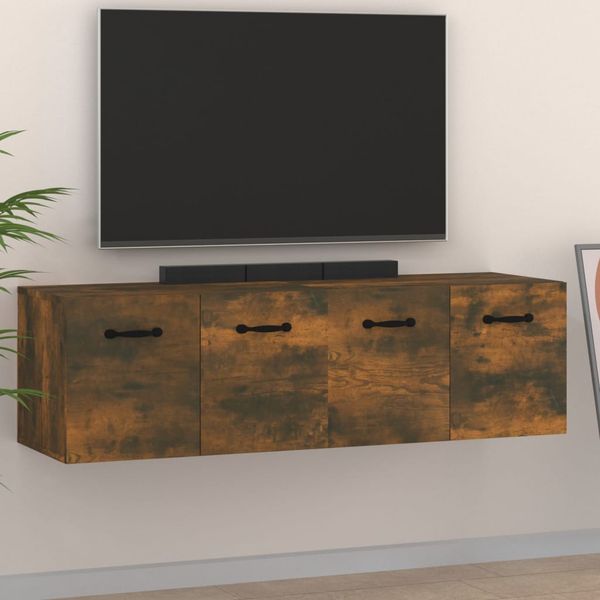 vidaXL Nástenné skrinky 2 ks dymový dub 80x35x36,5 cm spracované drevo