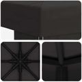 vidaXL Altánok 3 x 3 m Antracitová Polyester a oceľ 190 gsm