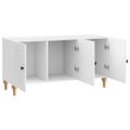 vidaXL TV skrinka 99 x 34,5 x 50 cm Biela s vysokým leskom