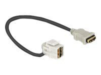 HDMI kábel - HDMI so zdierkami (female) do HDMI so zdierkami (female) - 22 cm