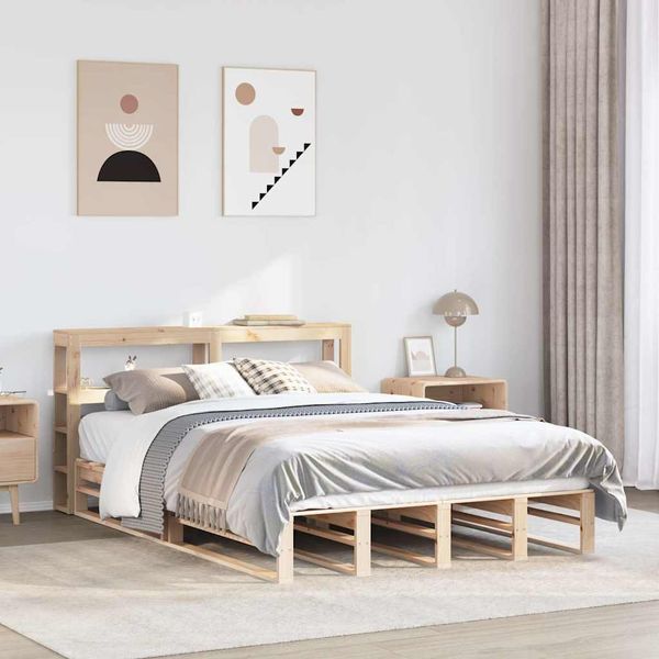 vidaXL Posteľ bez matraca 150x200 cm masívna borovica