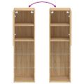 vidaXL TV skrinky s LED svetlami 2 ks dub sonoma 30,5x30x102 cm