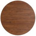 vidaXL Okrúhla stolová doska tmavohnedá Ø70x1,5cm ošetrený masívny dub