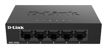 D-Link DGS-105GL Kovový 5-portový Gigabit stolný switch