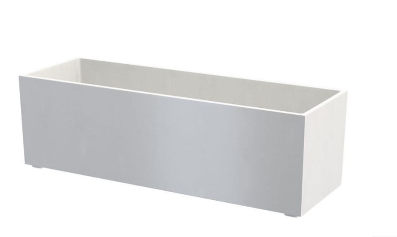 Granisil granitový květináč KUBI 90 cm Biely
