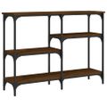 vidaXL Konzolový stolík hnedý dub 102x29x75 cm kompozitné drevo