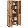 vidaXL Highboard 2 ks Staré drevo 69,5 x 34 x 180 cm