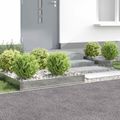 vidaXL Obrubník trávnika 4 ks 100 x 60 x 20 cm Oceľ Strieborná