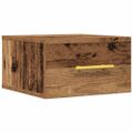 vidaXL Nočný stolík 35 x 35 x 20 cm Kompozitné drevo Staré drevo