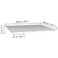 vidaXL Posteľný rám 200x200 cm masívna borovica