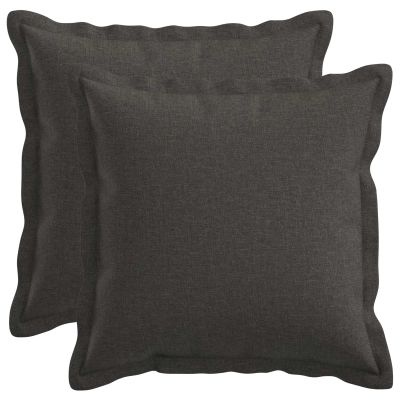 vidaXL Poťah na podložku 2 pcs HOUTEN Tmavosivá 35 x 35 cm Falošný ľan