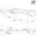 vidaXL Elektrický nastaviteľný rám postele Čierna 90 x 200 cm Oceľ