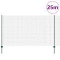 vidaXL Zvarené pletivo s podperami 25 x 1,4 m PVC potiahnutá oceľ