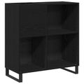 vidaXL Skrinka na gramofónové platne Čierny dub 84,5 x 38 x 89 cm