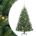 vidaXL Umelý Sklápací Vianočný Stromček Zelená 120 cm PVC a kov
