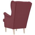 vidaXL Kreslo Wine Red 74x84x100 cm Látka