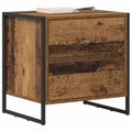 vidaXL Nočný stolík 2 ks Staré drevo 50 x 39.5 x 50 cm
