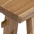 vidaXL lavička Prírodná 100 x 29 x 43,5 cm Husté teakové drevo