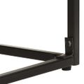 vidaXL Konzolový stolík čierny 110x35x76 cm akáciový a mangovníkový masív