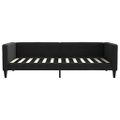 vidaXL Denná posteľ s matracom čierna 100x200 cm látka