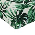 vidaXL Vankúš na vonkajšiu pohovku Polyester Vzor s listami 60 x 60 cm