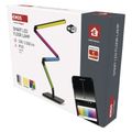 LED stojacia lampa GoSmart EMOS ZCW34BR, čierna, 175 cm, teplá biela / RGB, WiFi