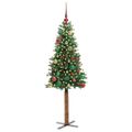 vidaXL Úzky vianočný stromček Zelená 150 cm