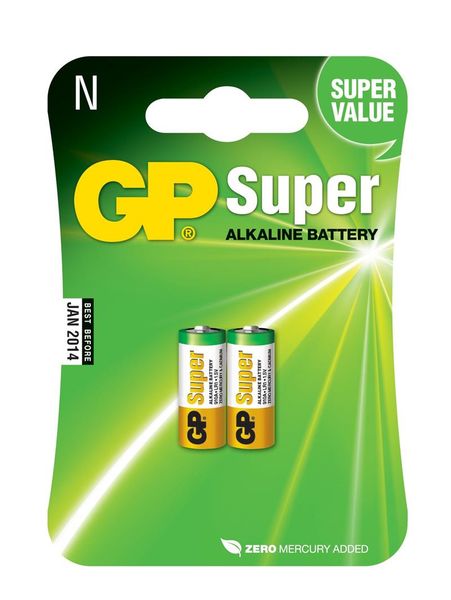 Alkalická špeciálna batéria GP 910A (LR1) 1,5 V (2 kusy)