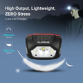 KLARUS HM1 Red nabíjateľná čelovka s pohybovým senzorom 440 lm, batéria 1800 mAh
