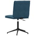 vidaXL Jedálenská stolička modrá zamatová