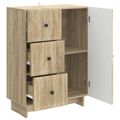 vidaXL Servírovacia skriňa so zásuvkou Dub sonoma 66 x 34,5 x 90 cm