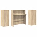 vidaXL Recepčný stôl dub sonoma 180x50x103,5 cm kompozitné drevo