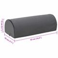 vidaXL Podložka na nohy 42 x 18 x 13 cm Pevný PU pena Sivá