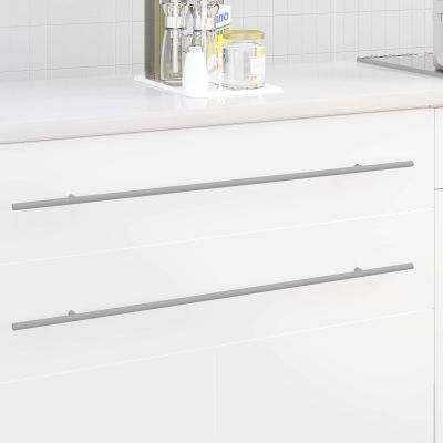 vidaXL Rukoväť skrine 2 pcs Strieborná 800 mm Nerezová oceľ