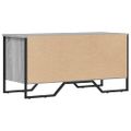 vidaXL Botník sivý dub sonoma 90x38x45,5 cm kompozitné drevo